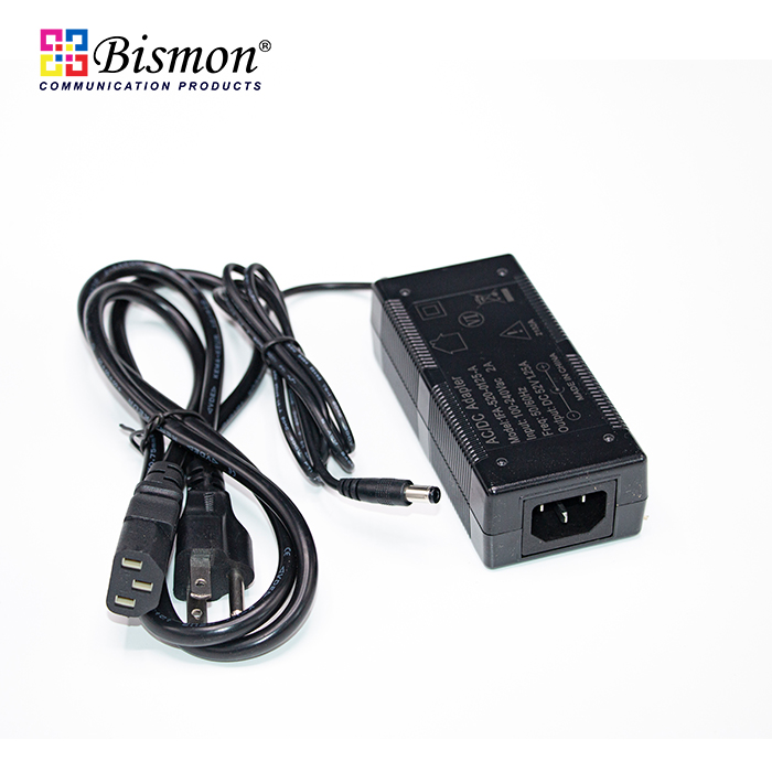 Power adapter 52VDC/1.25A for PoE Switch/Injector